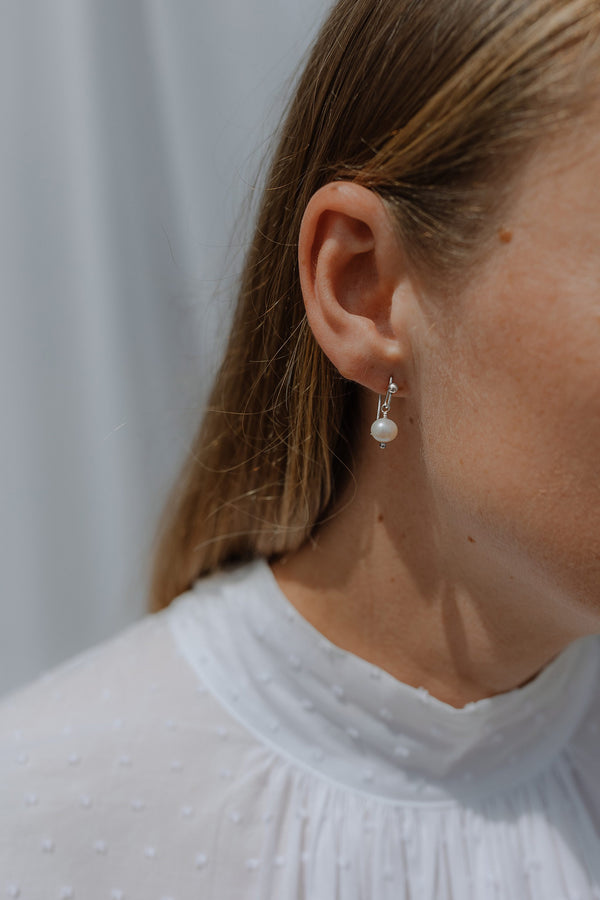 Charlotte Penman Gold Coco Pearl Drops Earrings
