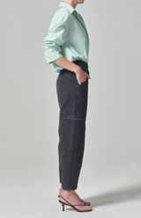 Citizens Of Humanity Washed Black Marcelle Low Slung Cargo Pant