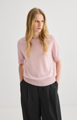 Laing Blush Jasper Short Sleeve Crewneck