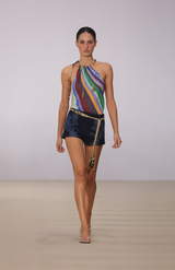 Hansen & Gretel Tropicana Denim Jacques Denim Shortie