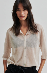 Second Female Brazilian Sand Tinke Knit Polo Cardigan