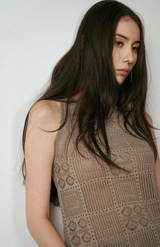 Aleger Flax Star N.2340 Guipure Tank