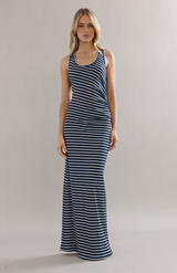 Caitlin Crisp Navy Stripe Pitstop Dress