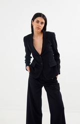 Rabens Saloner Black + Navy Helda Jacket