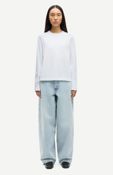 Samsøe Samsøe White Sacamino L/S T-Shirt