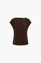 Morrison Espresso Aurora Silk Top