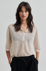 Second Female Brazilian Sand Tinke Knit Polo Cardigan