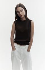 REBE Ganache Crewneck Vest
