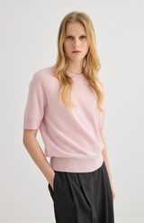 Laing Blush Jasper Short Sleeve Crewneck