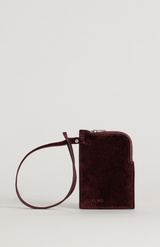 Yu Mei Fire Suede Greta Pouch