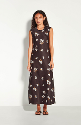 Juliette Hogan Golden Moonflower Twill Fran Dress