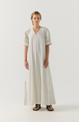 Foemina Basil Stripe Scottie Dress