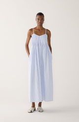 Foemina Blue Stripe Seersucker Viv Dress