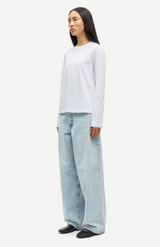 Samsøe Samsøe White Sacamino L/S T-Shirt