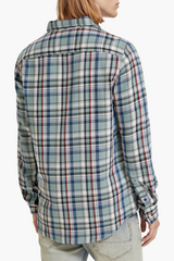 Scotch & Soda Blue & Red Flannel Check Shirt