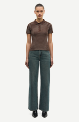 Samsøe Samsøe Coffee Brown St. Samia SS Polo Tee