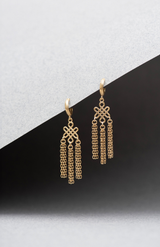 Zoe & Morgan 22K Gold Plate Ether Earrings