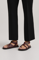 A.Emery Mulberry Lizard Elbert Sandal