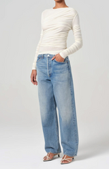 Agolde Oatmilk Tania Twist Tee