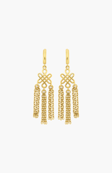 Zoe & Morgan 22K Gold Plate Ether Earrings