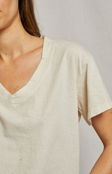 Perfect White Tee Sugar Hendrix Boxy V Neck Tee