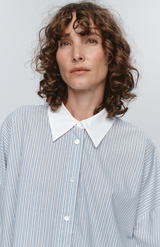 Marle Bleu Stripe Edie Shirt