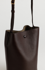 Yu Mei Molasses Lambskin Phoebe Bucket