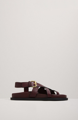 A.Emery Mulberry Lizard Elbert Sandal