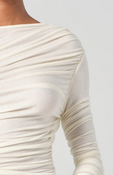 Agolde Oatmilk Tania Twist Tee