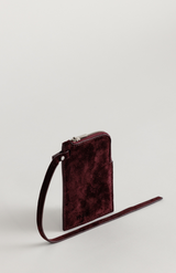 Yu Mei Fire Suede Greta Pouch