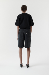 Rebe Black Washed Dillon Shorts