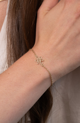 Zoe & Morgan 22k Gold Eternal Bracelet