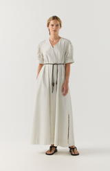 Foemina Basil Stripe Scottie Dress