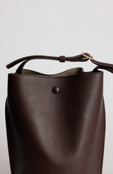 Yu Mei Molasses Lambskin Phoebe Bucket