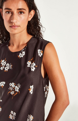 Juliette Hogan Golden Moonflower Twill Fran Dress