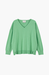 Aleger Grass N.2403 Classic V-Neck Pullover
