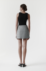 Rebe Houndstooth Camille Mini Skirt