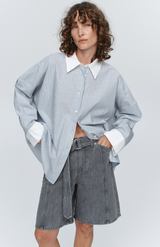 Marle Bleu Stripe Edie Shirt