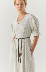 Foemina Basil Stripe Scottie Dress