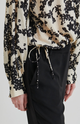 Second Female Black Fleuri Blouse