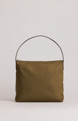 Yu Mei Fir Green Nylon Medium Utility Bag