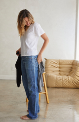 Perfect White Tee White Hendrix Boxy V Neck Tee