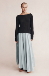 Marle Black Jill Knit Top
