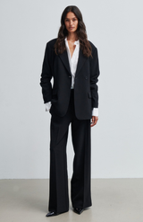 Second Female Black Fique Fitted Blazer