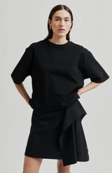 Second Female Black Ghita Glitter Tee