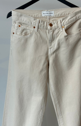 SLVRLAKE Ecru Mica Wide Leg Jeans