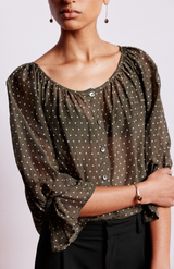 Mahsa Polka Dot Tank Winter Bon Blouse