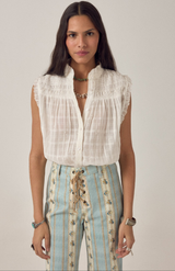 Maison Hotel Elvis Love Me Tender Sleeveless Blouse