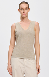 Transit Sand Marle V-Neck Vest