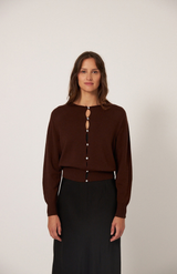 Francie Chestnut Anni Cardigan